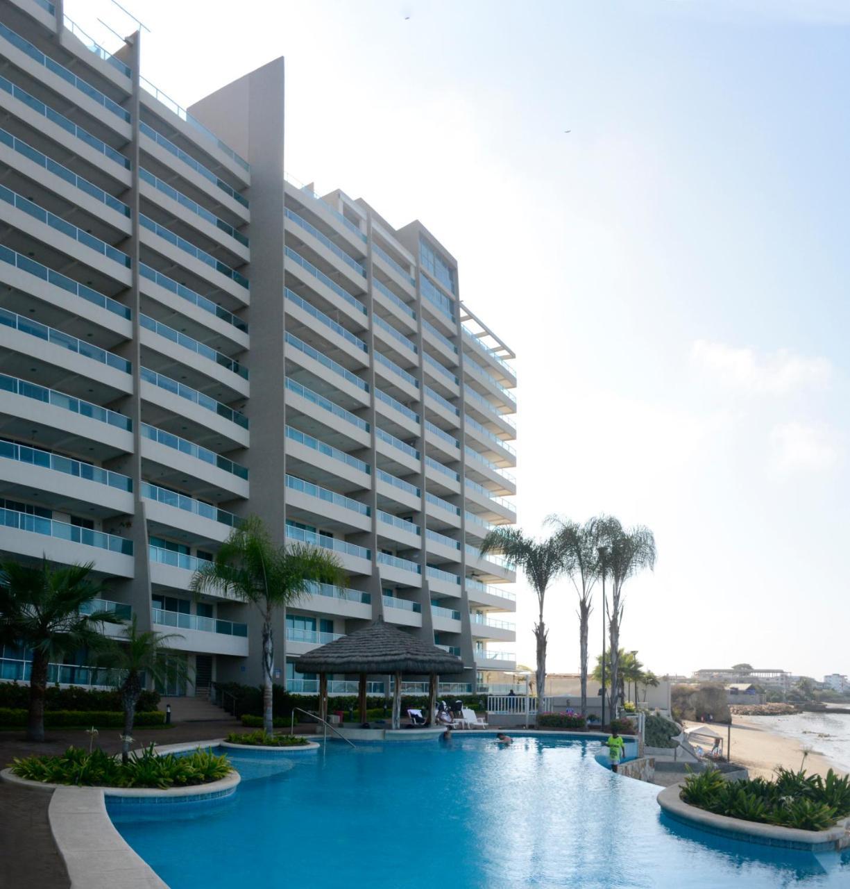 Appartement Lindo Departamento Al Pie De Playa Edificio Torre Oceanica à Salinas  Extérieur photo